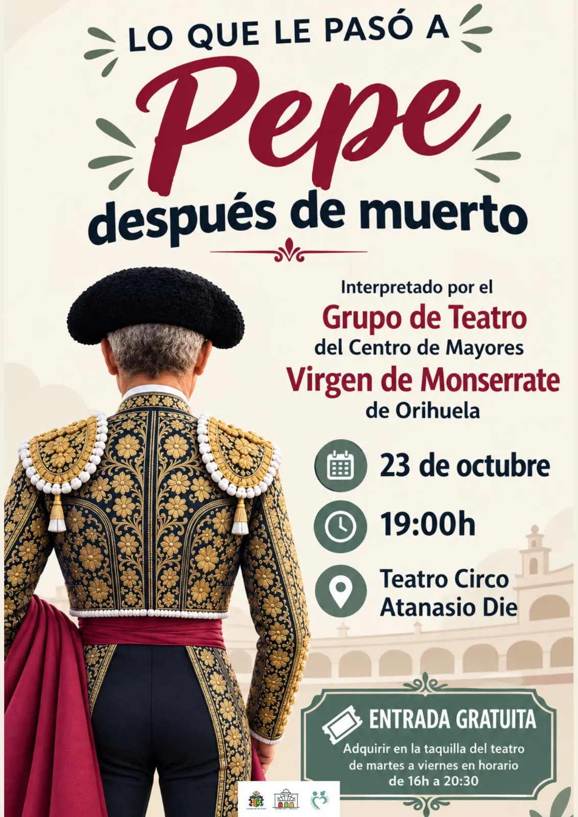 Representación grupo teatro Centro Mayores Virgen de Monserrate